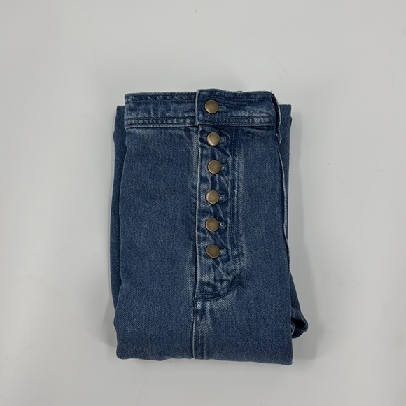 YOUNG FABULOUS & BROKE Women’s High-Waisted Denim Maxi Skirt Size Small NWOT - Picture 15 of 15